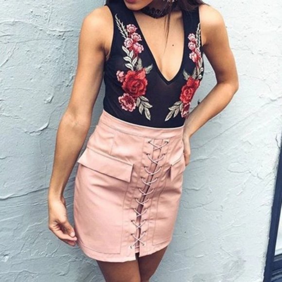 💝4/$15 sheer black sexy lingerie red roses womens - Picture 3 of 4